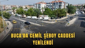 Buca'da Cemil Şeboy Caddesi yenilendi