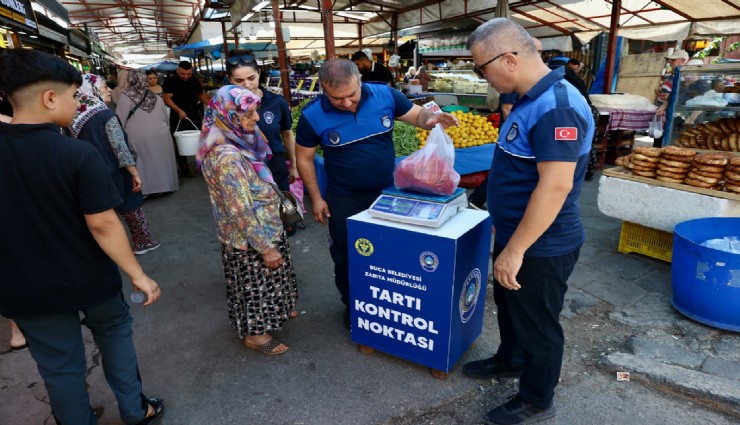Buca pazarlarında güvenli alışveriş için tartı kontrolü