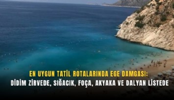 En uygun tatil rotalarında Ege damgası