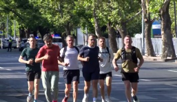 Fransa Cumhurbaşkanı Macron, Ankara’da sabah koşusunu yaptı