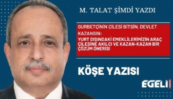 GURBETÇİNİN ÇİLESİ BİTSİN, DEVLET KAZANSIN: Yurt Dışındaki Emeklilerimizin Araç Çilesine Akılcı ve Kazan-Kazan Bir Çözüm Önerisi