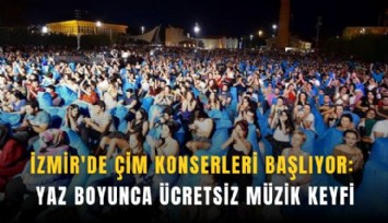 İzmir'de Çim Konserleri başlıyor: Yaz boyunca ücretsiz müzik keyfi