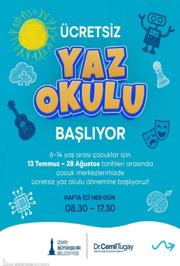 İzmirli çocuklar için renkli yaz tatili