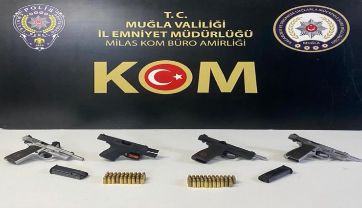 Muğla'da silah operasyonu: 10 şüpheli gözaltında