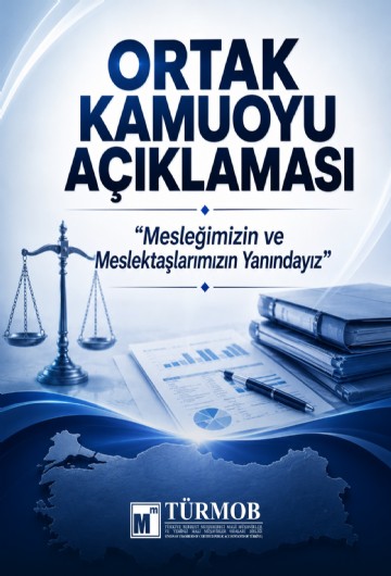 TÜRMOB'dan tutuklama kararına ortak açıklama