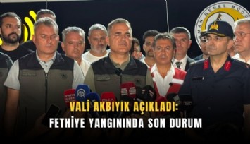 Vali Akbıyık açıkladı:  Fethiye yangınında son durum