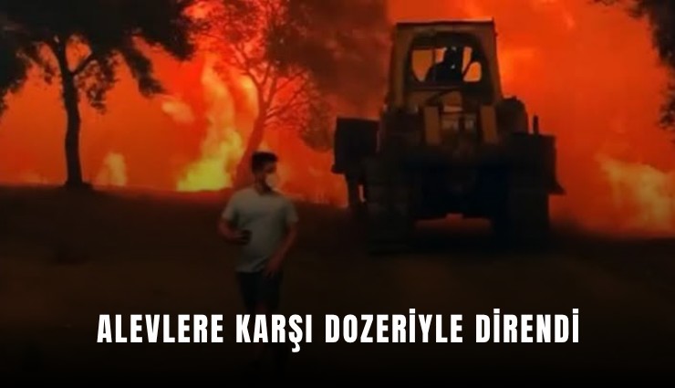 Alevlere karşı dozeriyle direndi