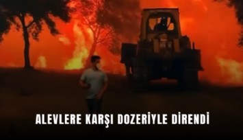 Alevlere karşı dozeriyle direndi
