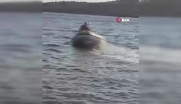 Ayvalık’ta korku dolu anlar: Akıntıya kapılan tatilci botla kurtarıldı