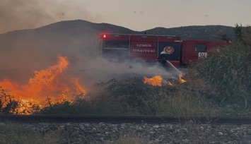 Bayındır çevre yolunda korkutan yangın