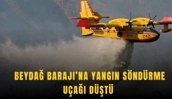 Beydağ Barajı’na yangın söndürme uçağı düştü