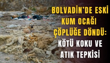 Bolvadin’de eski kum ocağı çöplüğe döndü: Kötü koku ve atık tepkisi