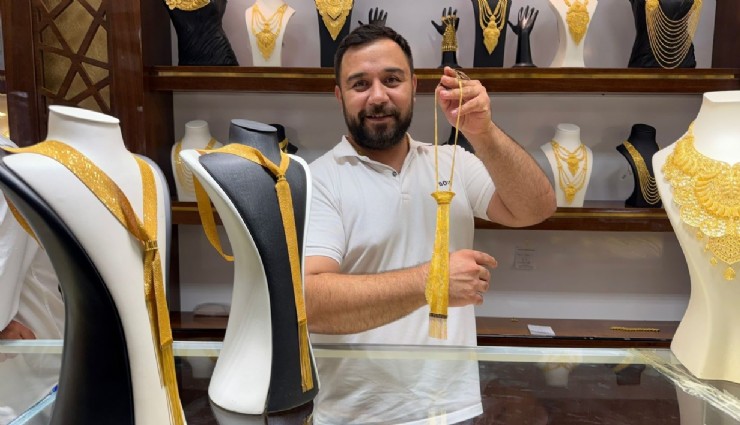 Düğünlerde yeni trend: 1,5 milyon TL’lik altın kravat
