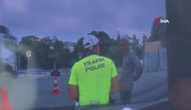 İstanbul'da polise bıçakla saldırı: O anlar kamerada