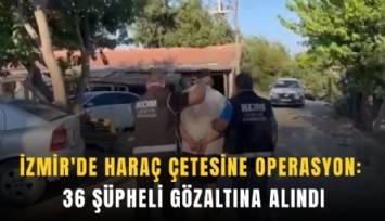 İzmir'de haraç çetesine operasyon: 36 şüpheli gözaltında