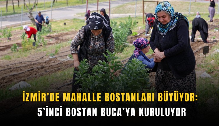 İzmir’de mahalle bostanları büyüyor: 5’inci bostan Buca’ya kuruluyor