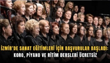 İzmir’de sanat eğitimleri için başvurular başladı
