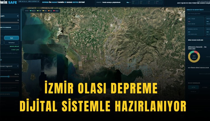 İzmir olası depreme dijital sistemle hazırlanıyor