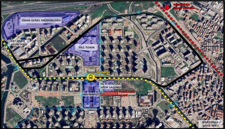 Karşıyaka Stadı çevresinde imar değişikliği: Yol park alanının güneyine taşınacak