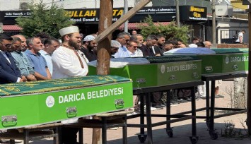 Kocaeli’de denizde can veren 3 kardeş son yolculuğuna uğurlandı