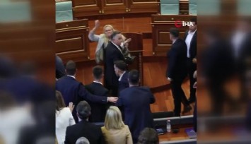 Kosova Meclisi karıştı: Başbakan Kurti’ye yumurta fırlatıldı