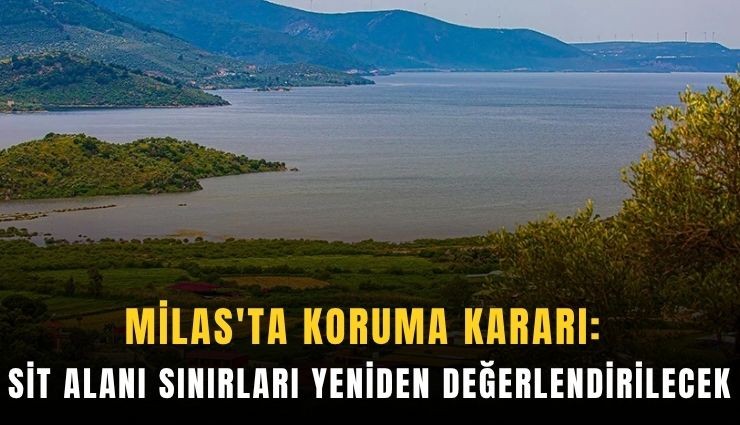 Milas'ta koruma kararı: Sit alanı sınırları yeniden değerlendirilecek