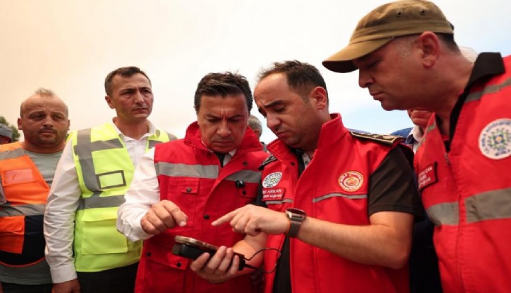 Muğla'da yangın sonrası seferberlik