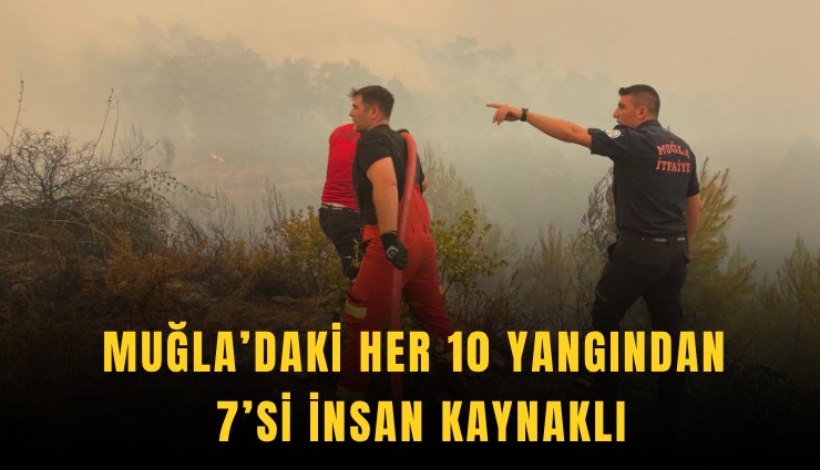 Muğla’daki her 10 yangından 7’si insan kaynaklı