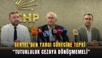Sertel’den yargı sürecine tepki: 'Tutukluluk cezaya dönüşmemeli''