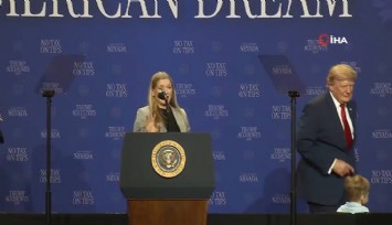 Trump sahnede küçük çocuğun düşmesini engelledi