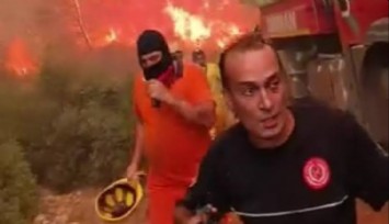 Antalya’da korkutan anlar: Yangın ekipleri alevlerin arasında kalmaktan son anda kurtuldu