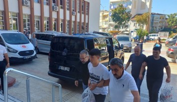 Aydın'da lise önünde pompalı tüfekle gezen 3 şüpheli adliyeye sevk edildi