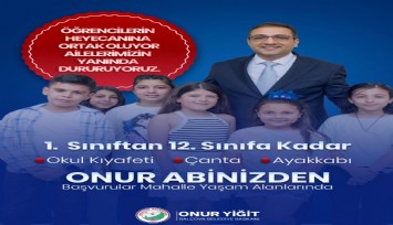 Balçova Belediyesi’nden öğrencilere okul desteği