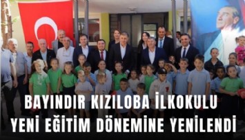 Bayındır Kızıloba İlkokulu yeni eğitim dönemine yenilendi