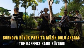 Bornova Büyük Park’ta müzik dolu akşam: The Gaffers Band rüzgarı