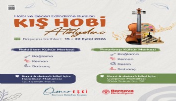 Bornova’da kış hobi kursları için kayıtlar başlıyor