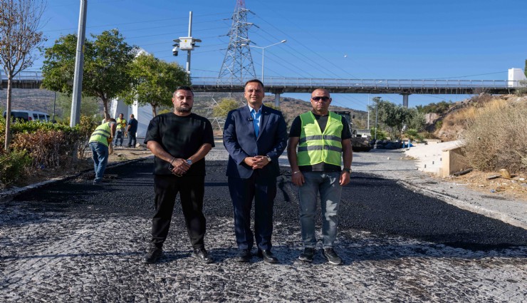 Bornova’da trafik güvenliğini tehdit eden yola müdahale