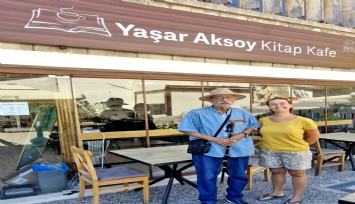 Gazeteci Yaşar Aksoy adını taşıyan Kitap Kafe’ye konuk oldu