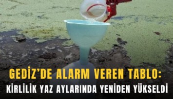 Gediz’de alarm veren tablo: Kirlilik yaz aylarında yeniden yükseldi