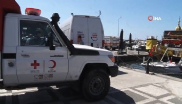 Gemi kazasında aranan personelin yakınları Silivri sahiline geldi