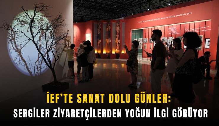İEF’te sanat dolu günler: Sergiler ziyaretçilerden yoğun ilgi görüyor