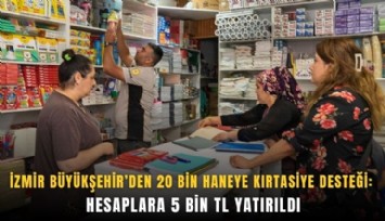 İzmir Büyükşehir’den 20 bin haneye kırtasiye desteği: Hesaplara 5 bin TL yatırıldı