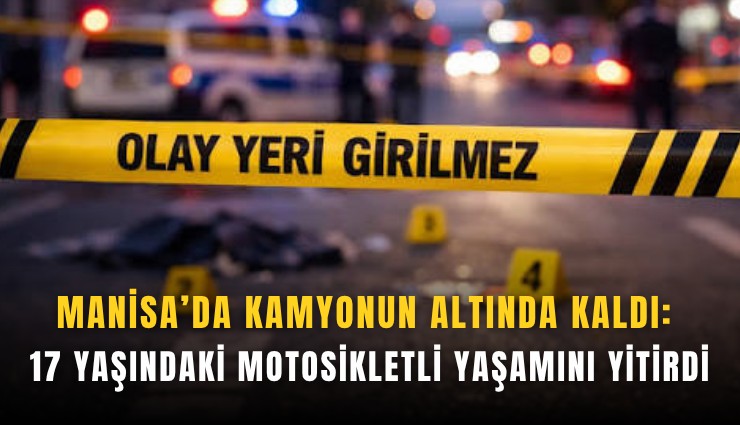 Manisa’da kamyonun altında kaldı: 17 yaşındaki motosikletli yaşamını yitirdi