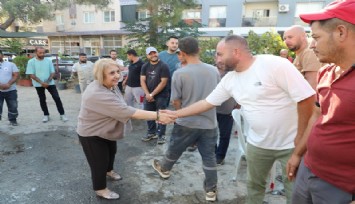 Menderes’te Başkan Vekili Şen saha personeliyle buluştu