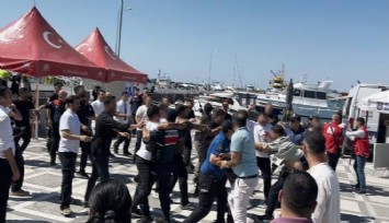 Silivri Limanı’nda gazetecilere saldırı: Gergin anlar kamerada